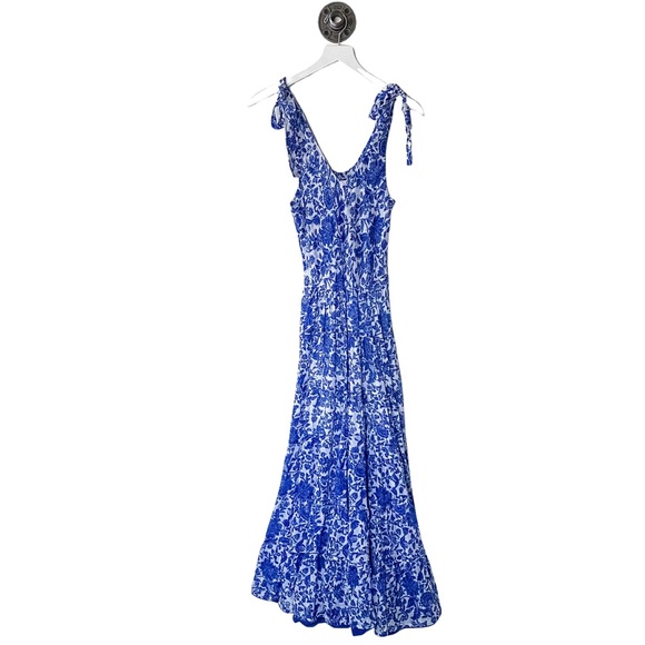 Free People Kikas Printed Midi Dress in Ivory - Picture 9 of 13